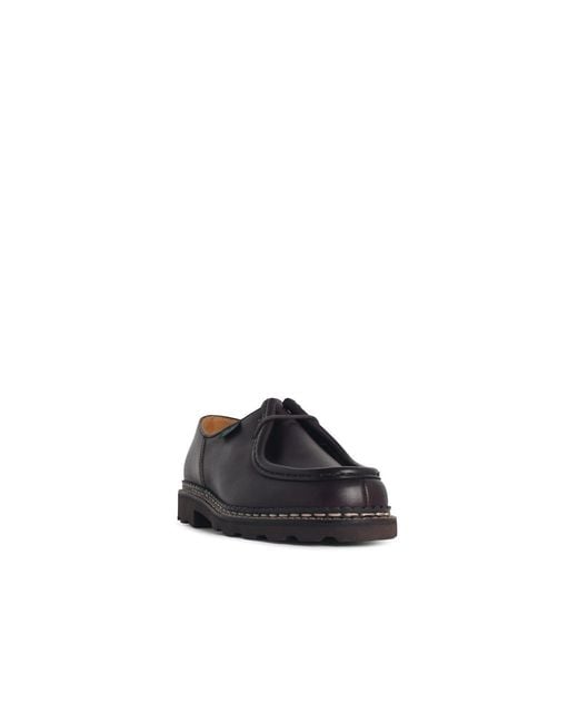 Paraboot Brown 'Michael' Smooth Coffee Lear Loafers for men
