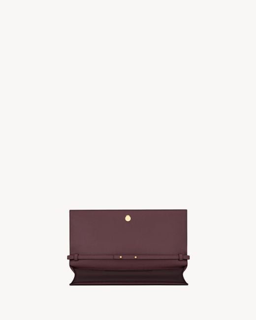 Saint Laurent Purple "Kate" Small Clutch