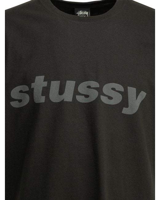 Stussy Black Cotton T-Shirts for men