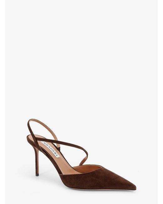 Aquazzura Multicolor Bow Tie Suede Pumps
