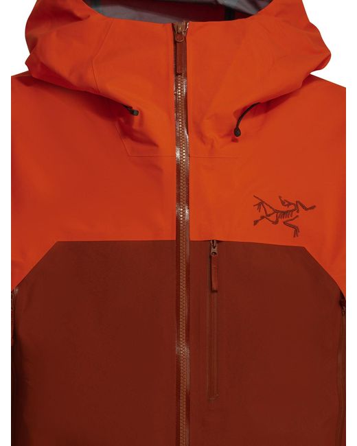 Arc'teryx Orange "Rush" Technical Jacket for men