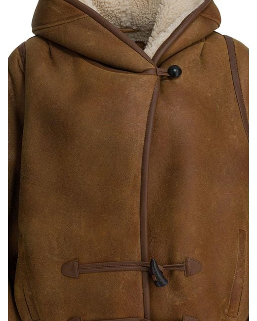 Isabel Marant Brown "Amiel" Shearling Jacket
