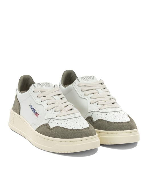 Autry White Medalist Low Low-Top Sneakers