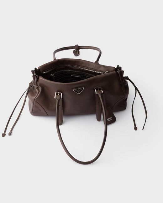 Prada White Karin Medium Shoulder Bag