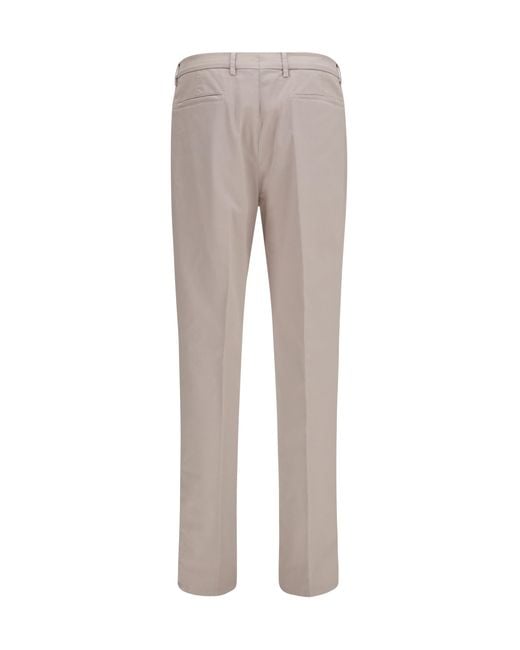 Brunello Cucinelli Gray Cotton Blend Chino Pants for men