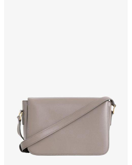 Céline Gray Teen Triomphe Leather Crossbody Bag