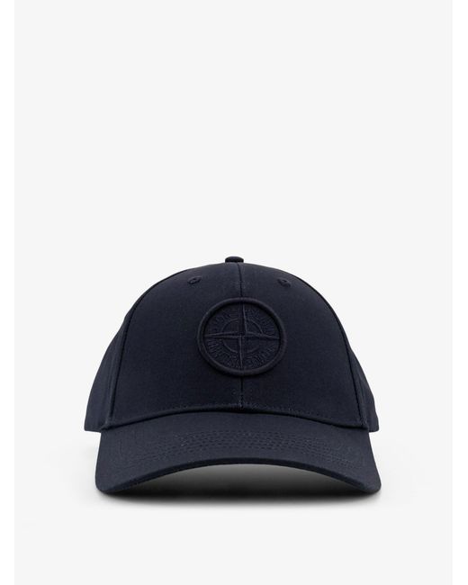 Men's Blue Cotton Baseball Cap