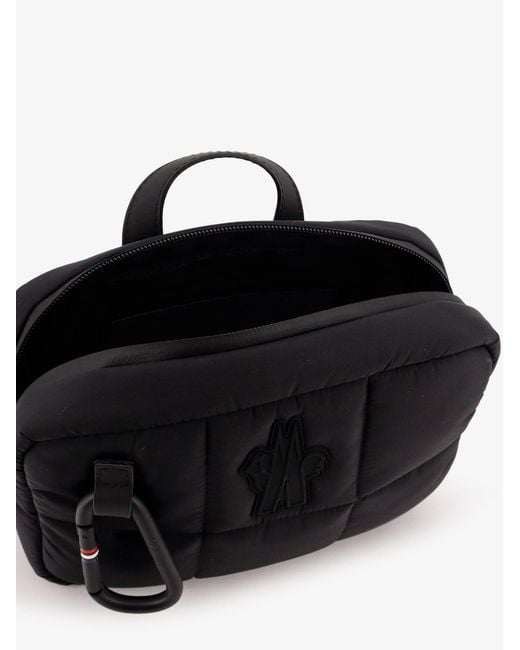 Moncler Black Nylon Belt Bag With Embossed Logo