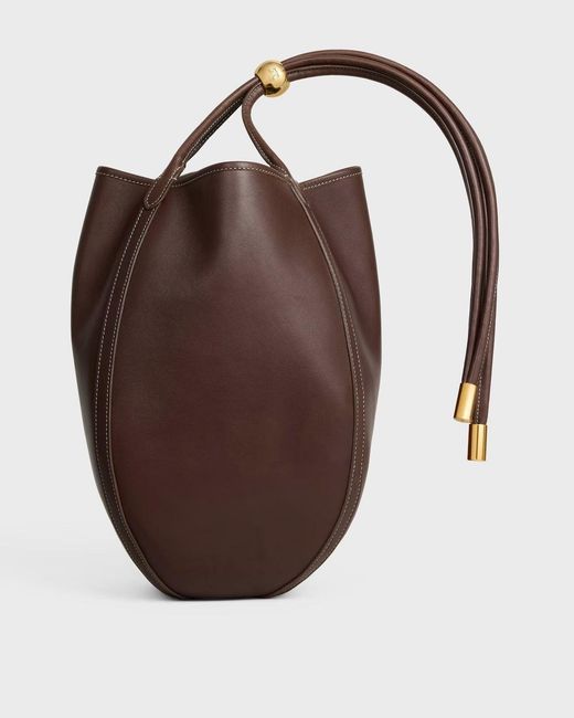 Céline Brown Drop Bucket Mini Handbag