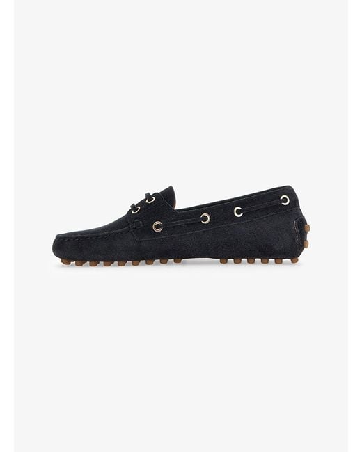 Tod's Black Gommino Barca Lace Up Loafers
