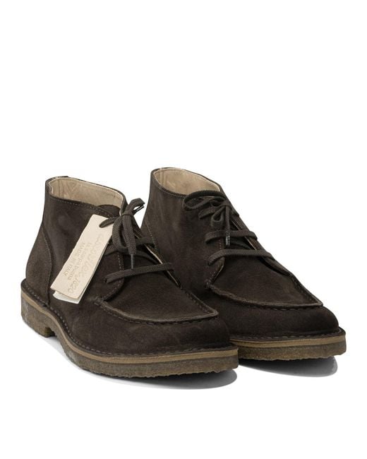 Astorflex Black "Deukeflex" Lace-Up Loafers for men