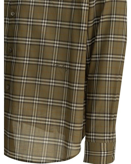 Burberry Green Radmar Check Casual Shirt for men