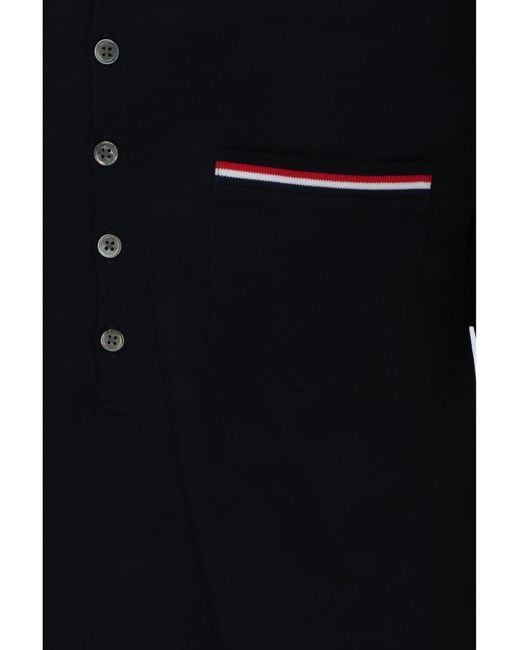 Thom Browne Black Polo Shirts for men