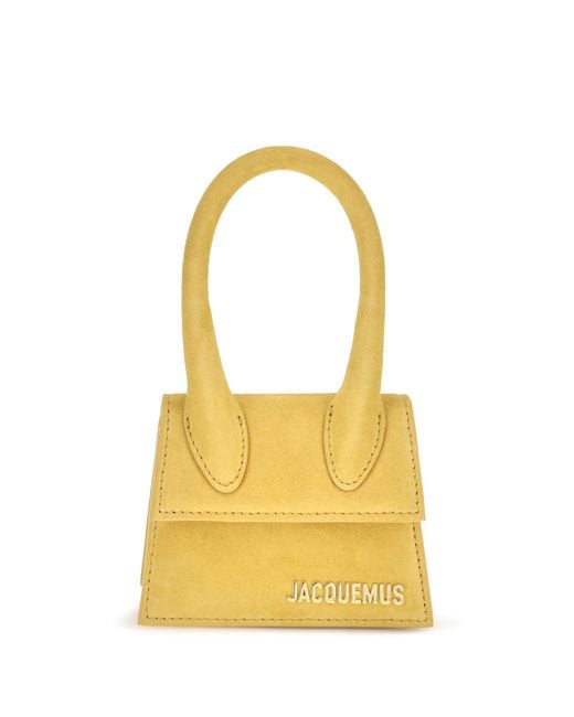 Jacquemus Yellow Le Chiquito Mini Leather Bag Dark