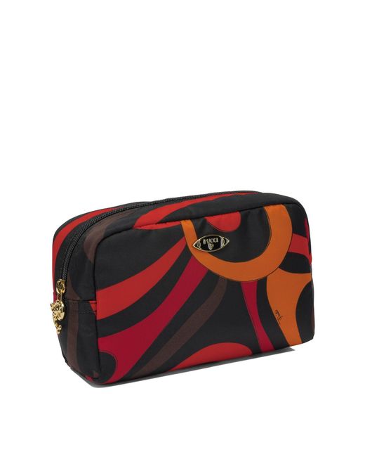 Emilio Pucci Red "Marmo" Beauty Case