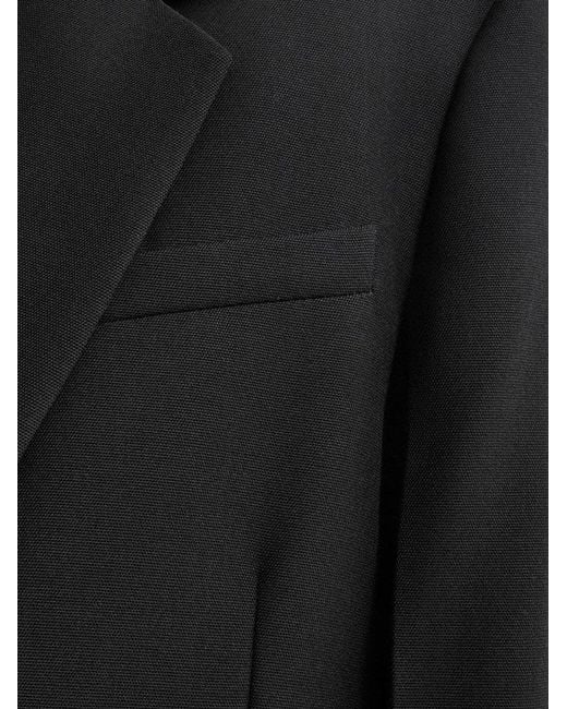 Totême  Black Tailored Wool Blend Blazer
