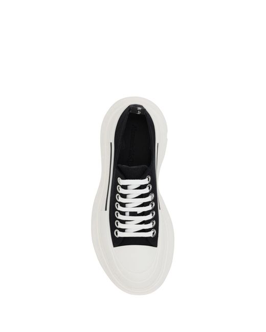 McQueen White Tread Slick Sneakers
