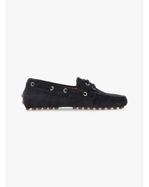 Tod's Black Gommino Barca Lace Up Loafers