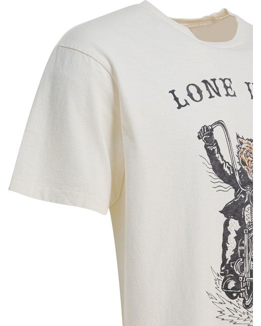 GALLERY DEPT. White "Lone Wolf" T-Shirt for men
