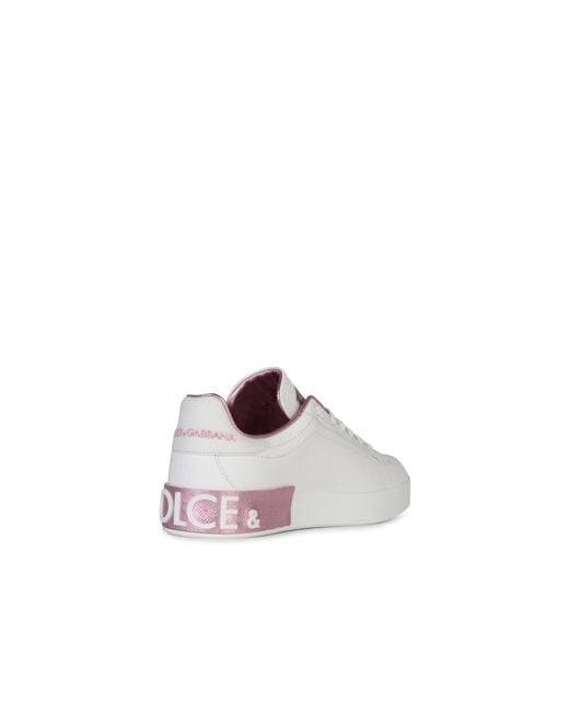 Dolce & Gabbana White Sneakers Portofino Calfskin