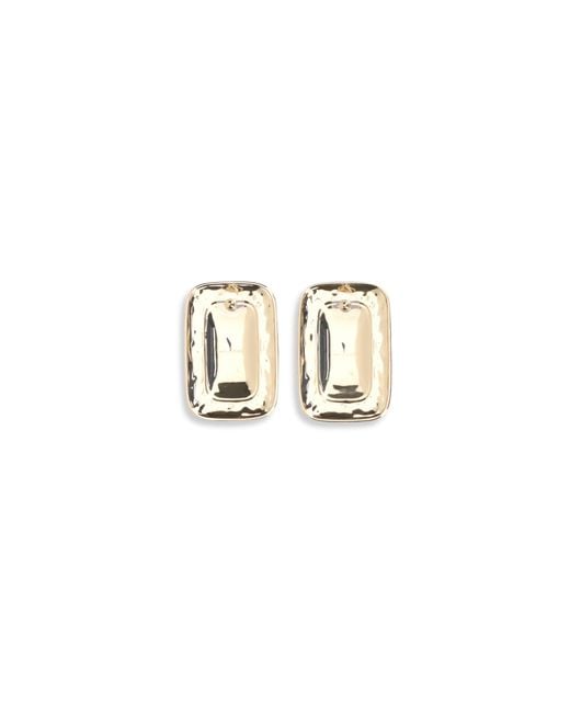 Self-Portrait White Mottled Earrings