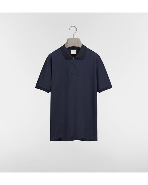 Dior Blue Regimental Polo Shirt for men