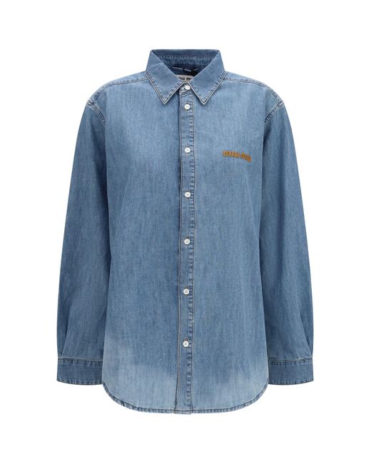 Miu Miu Blue Chambray Shirt