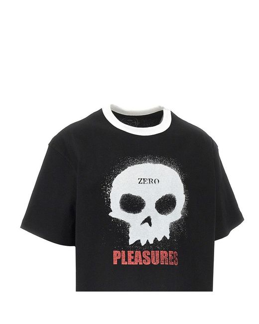 Pleasures Black 'Single Skull' T-Shirt for men