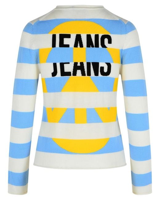 Moschino Blue Virgin Wool Sweater