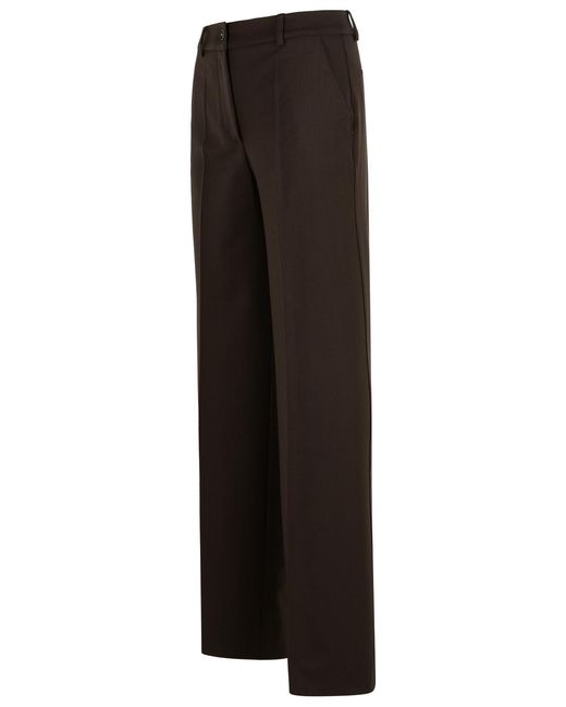 P.A.R.O.S.H. Black 'Liliuxy' Virgin Wool Pants