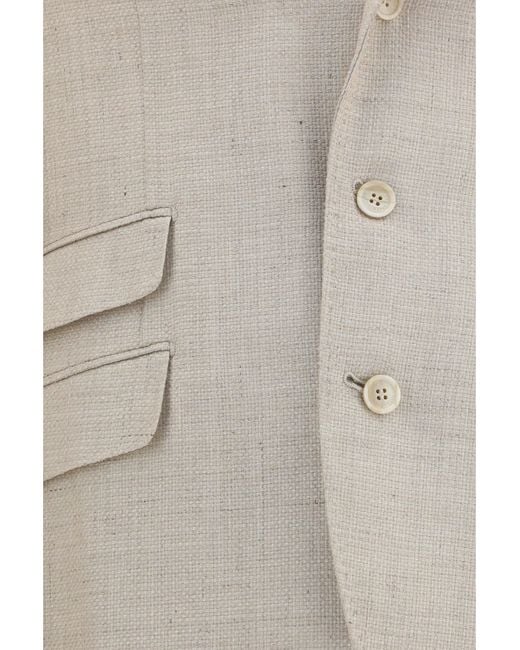 Brunello Cucinelli Natural Hopsack Suit for men