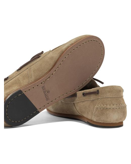 Sebago Brown "Owen" Lace-Up Loafers for men