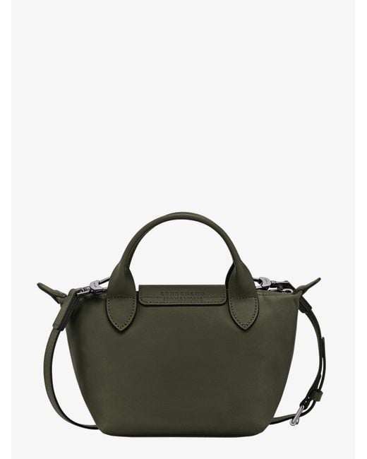 Longchamp Black Le Pliage Xtra Xs Leather Bag