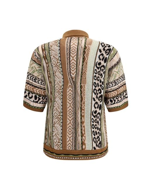 Laneus White Knitted Shirt