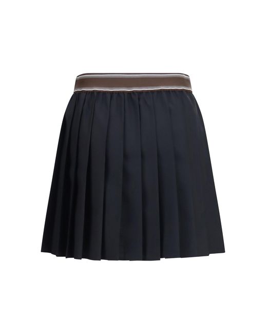 Versace Blue Medusa '95 Pleated Skirt