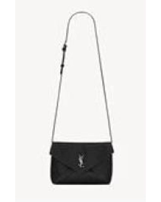 Men's White Crossbody Bag Lamb Leather