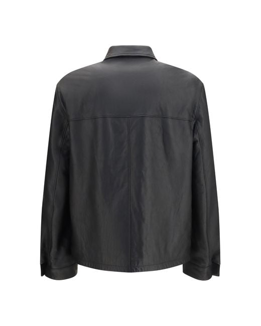 Prada Black Jacket Nappa Leather for men