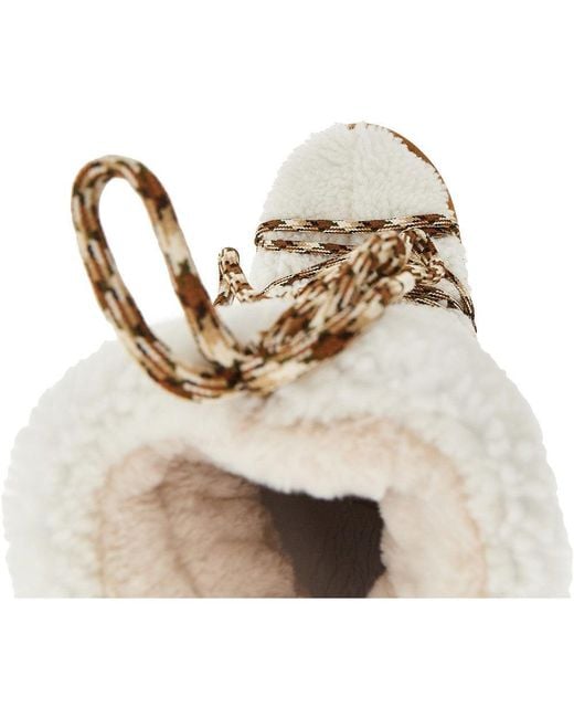 Moon Boot White Shearling Icon Boots