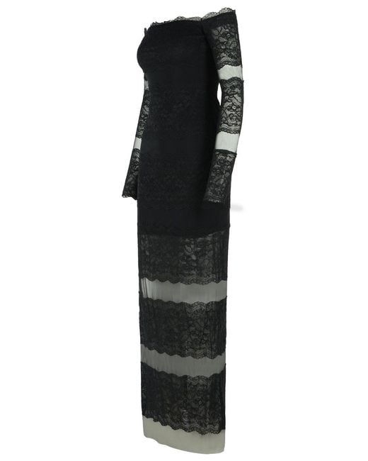 Blumarine Black Long Dress
