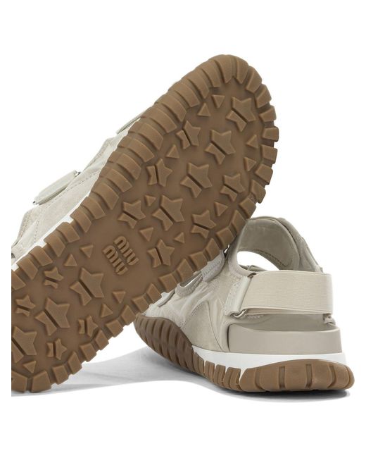 Miu Miu White Tyre Low Sandals