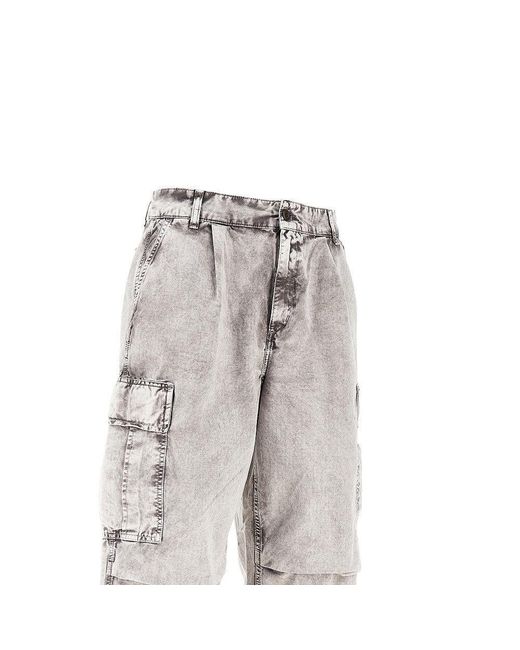 Carhartt Gray 'Cole' Cotton Ripstop Cargo Pants for men