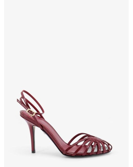 ALEVI Pink Blake 95 Patent Leather Sandals