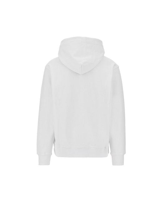 Mauna Kea White 'Heritage Macro Logo' Hoodie for men