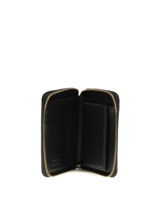 Pinko Black Leather Zip-Around Wallet