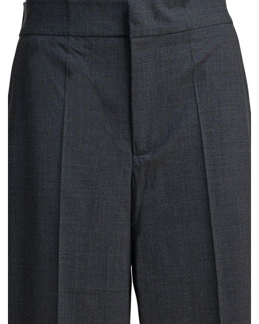 Sa Su Phi Blue Virgin Wool Blend Trousers