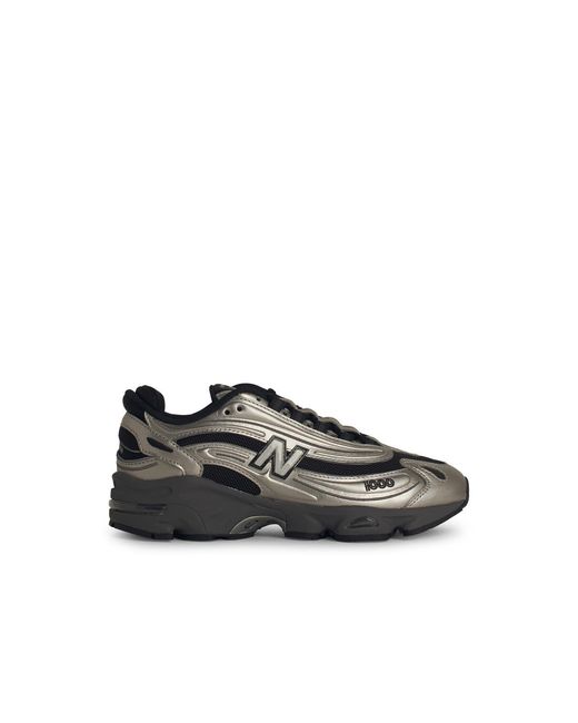 New Balance Black 1000 Leather Blend Sneakers for men