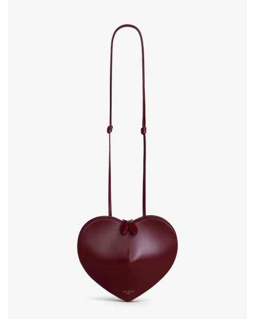 Alaïa Purple Le Coeur Leather Crossbody Bag