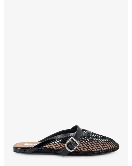 Alaïa Black Flat Mesh Sandals