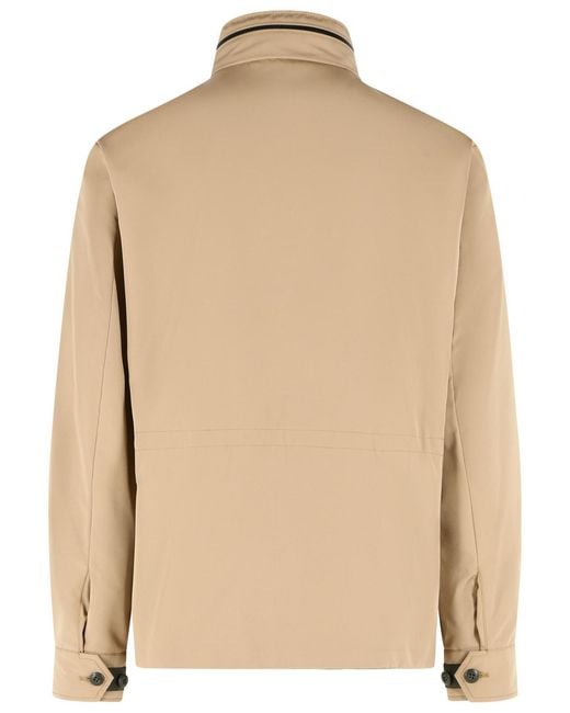 Moncler Natural 'Chuqui' Polyester Blend Jacket for men