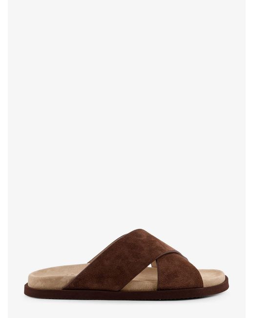 Men's Brown Sliders